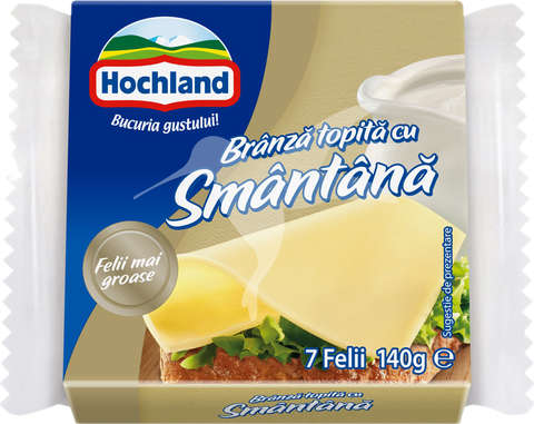 Hochland Branza Topita Cu Smantana 140 G